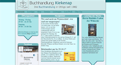 Desktop Screenshot of buchhandlung-kiekenap.de